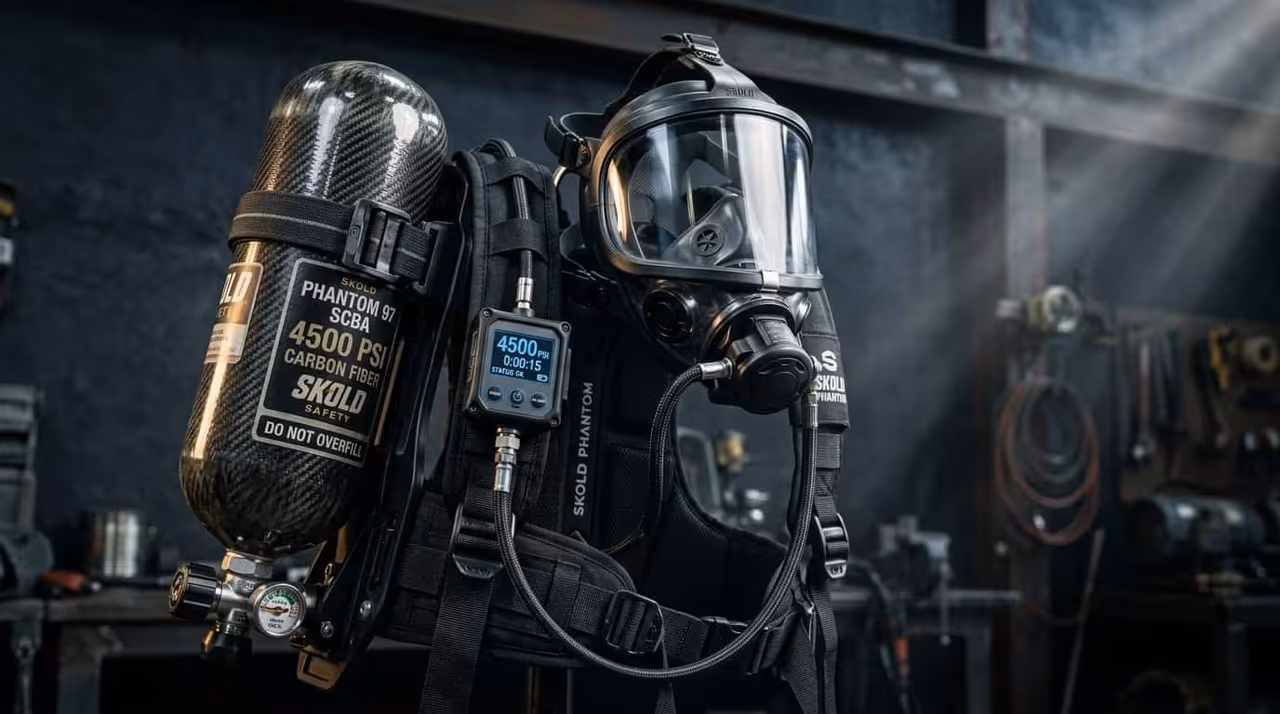 Traje, casco, botas, guantes o equipo de respiración autónoma para bomberos y brigadas