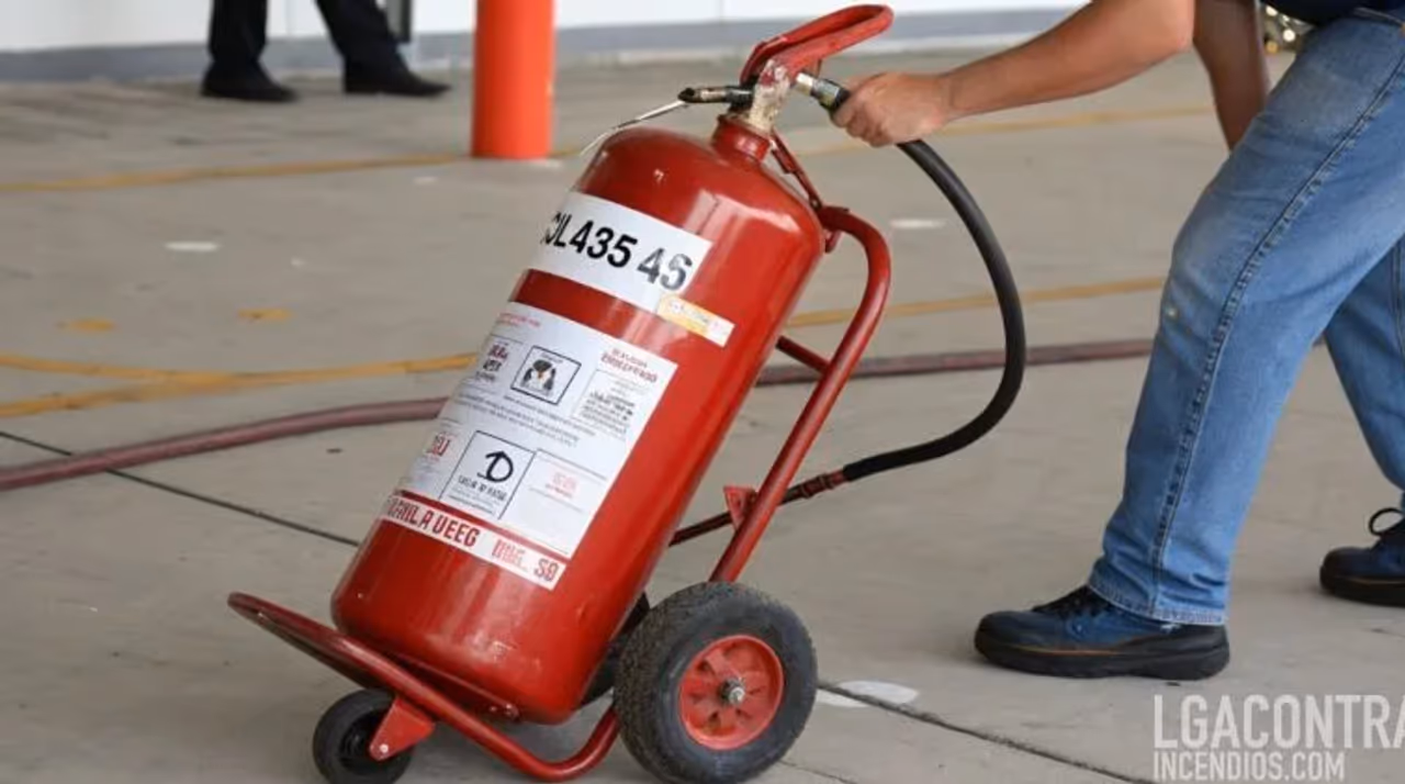 Extintor portátil contra incendios certificado, listo para venta o mantenimiento