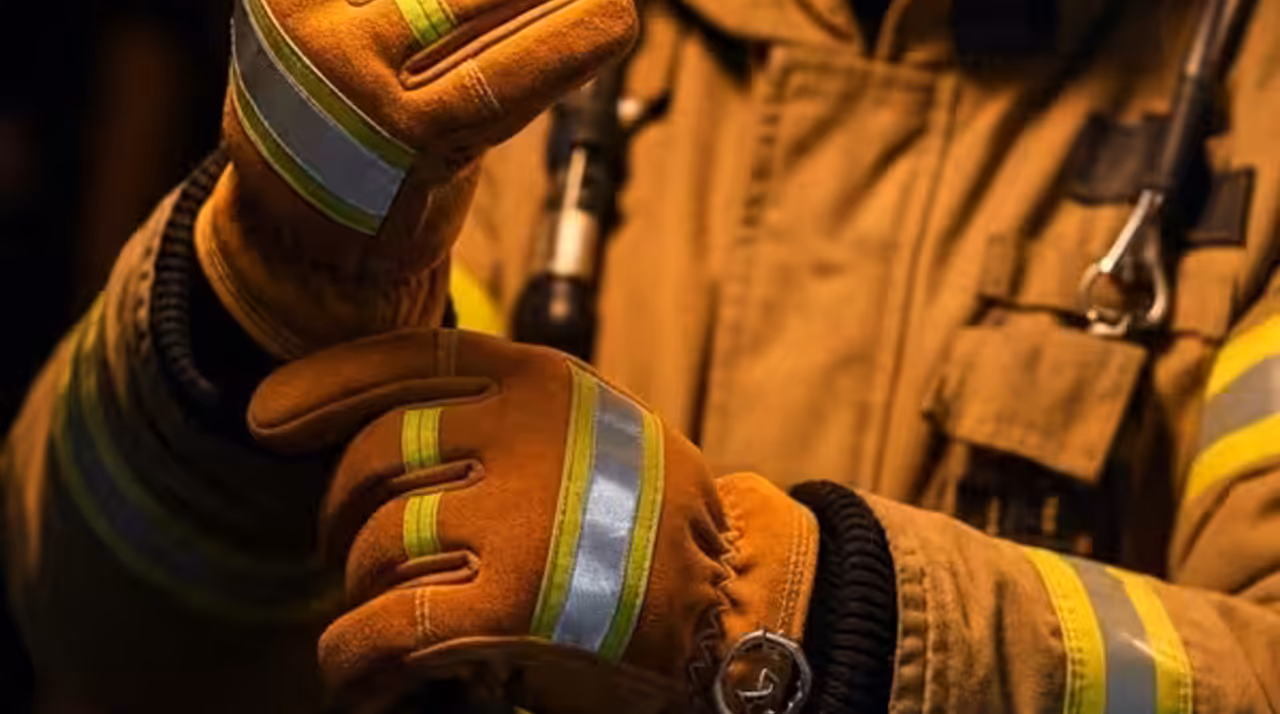 Guante de bombero estructural, forestal, HAZMAT o de rescate técnico certificado NFPA