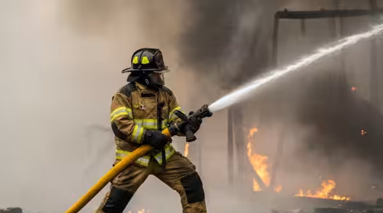 Manguera contra incendios de uso industrial, forestal o de succión