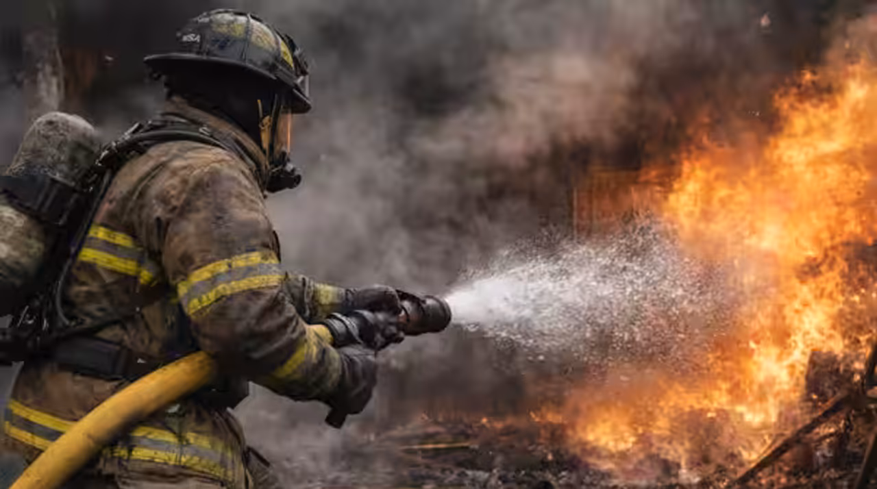 Manguera contra incendios de uso industrial, forestal o de succión